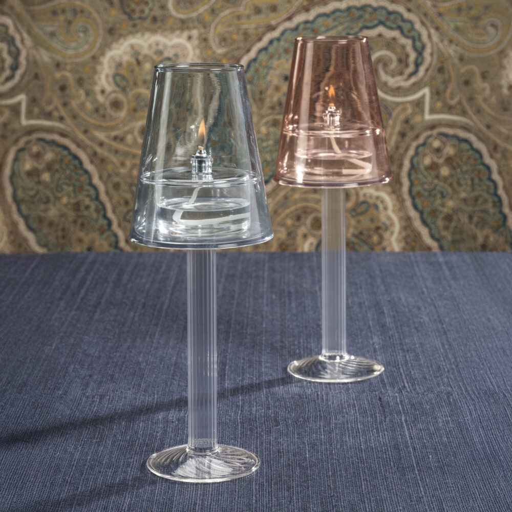 Dauphine Table Lamp with 3 oz Votive Oil Lamp, Corydalis Blue by Zodax - Image 5
