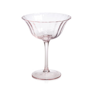 Apéritif 4,Piece Set Summer Cocktail Coupe Glasses, Lychee by Zodax
