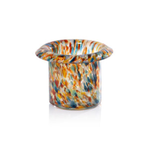 Celia 4,Piece Opal Confetti Glass Candle Holder / Vase / Planter Set, Multicolor by Zodax