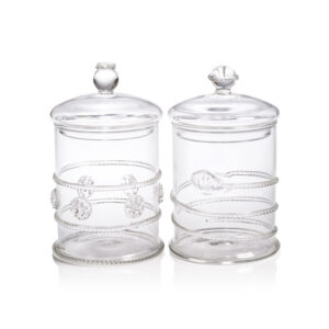 Juliet 2,Piece Assorted Set Lidded Glass Jars by Zodax