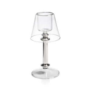 Isola Glass Tealight Lamp Candle Holder  by Zodax