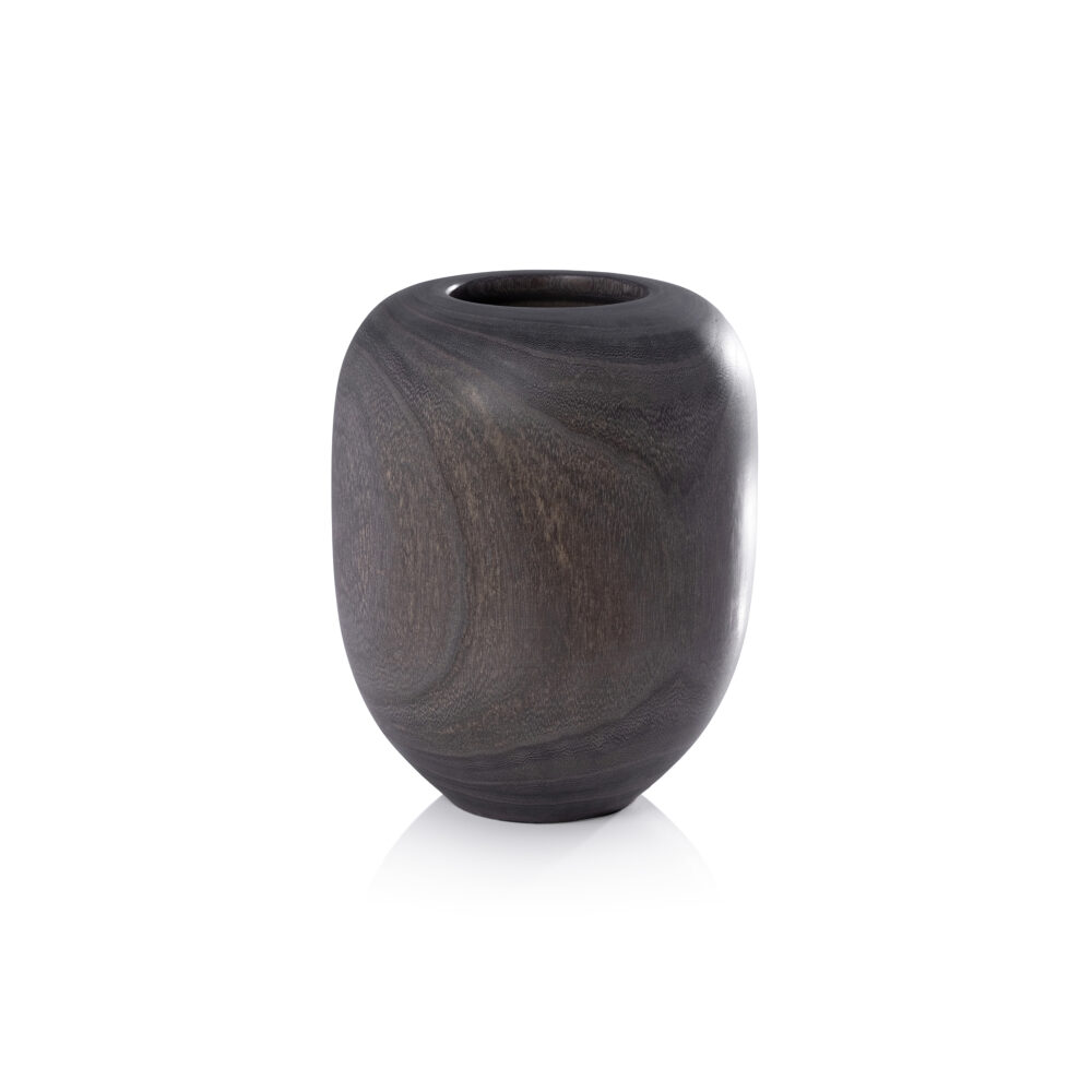 Sylva Decorative Wood Vase, Small by Zodax