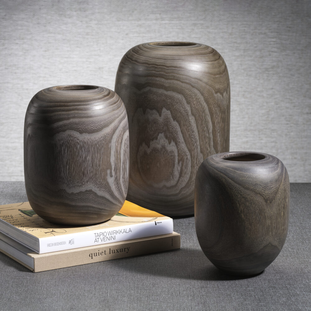 Sylva Decorative Wood Vase, Medium by Zodax - Image 2