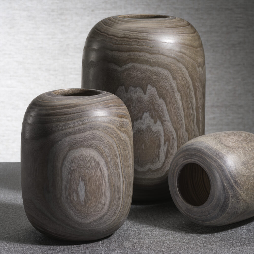 Sylva Decorative Wood Vase, Medium by Zodax - Image 4