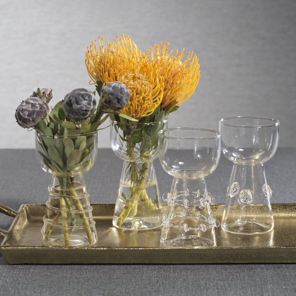 Amélie Assorted Glass Vases, Set of 4 by Zodax - Image 5