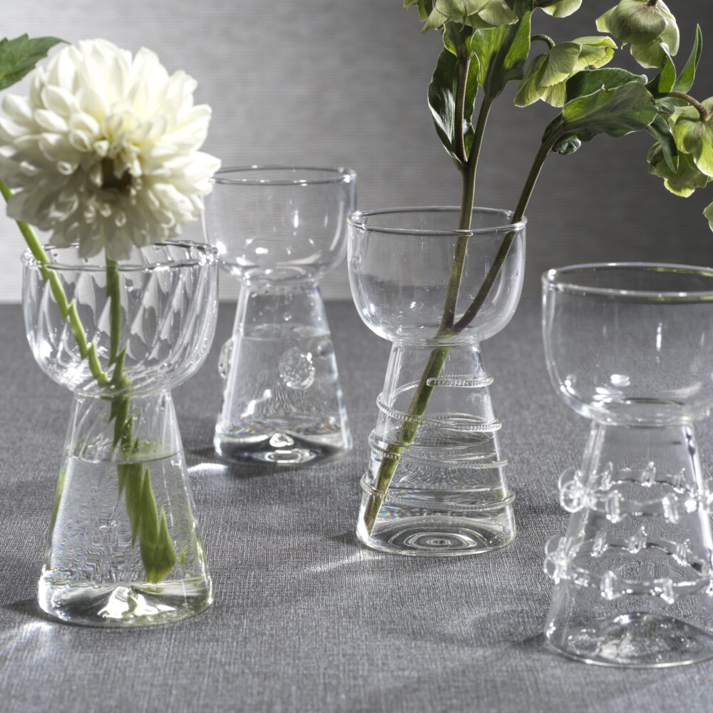 Amélie Assorted Glass Vases, Set of 4 by Zodax - Image 6