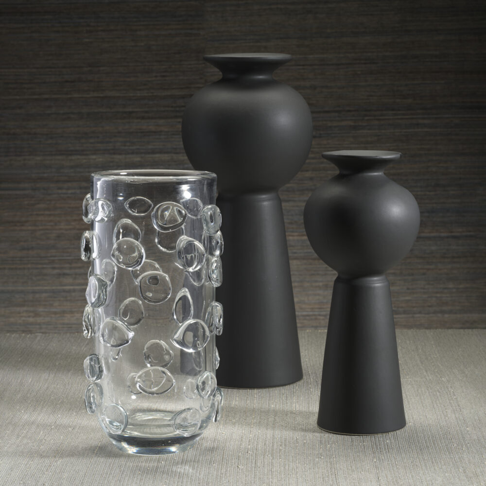 Celeste Tall Glass Vase / Hurricane, Clear by Zodax - Image 4