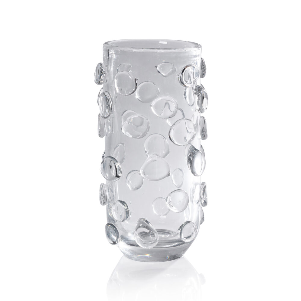 Celeste Tall Glass Vase / Hurricane, Clear by Zodax