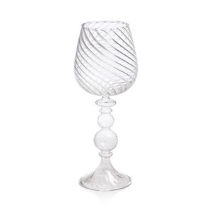 Rialto Twisted Optic Red Wine Glasses, Set of 4 by Zodax