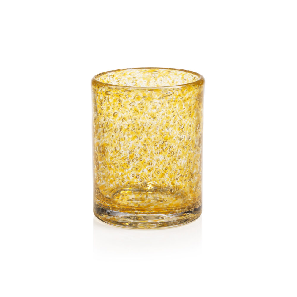 Antibes 4,Piece Set Glass Tumblers, Yellow by Zodax