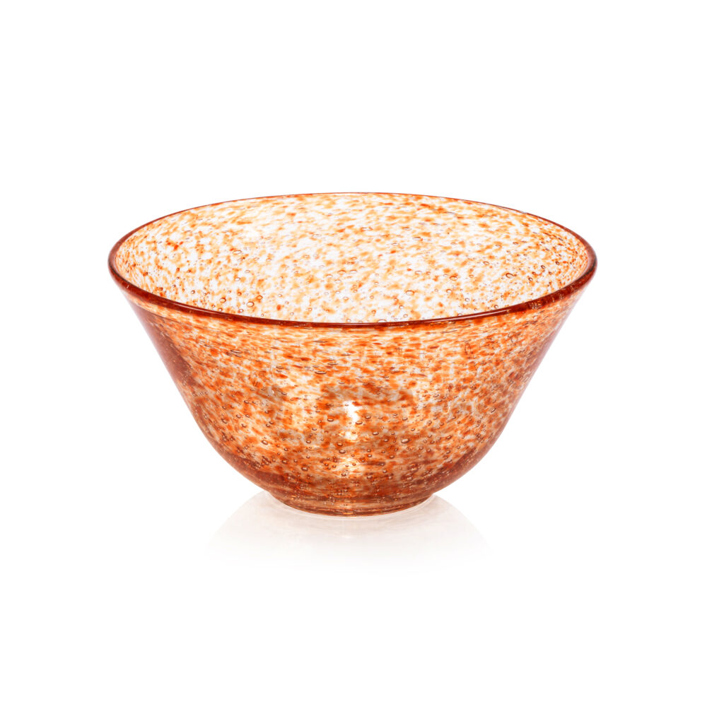 Antibes 4,Piece Set Glass Bowls, Orange by Zodax