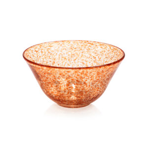 Antibes 4,Piece Set Glass Bowls, Orange by Zodax