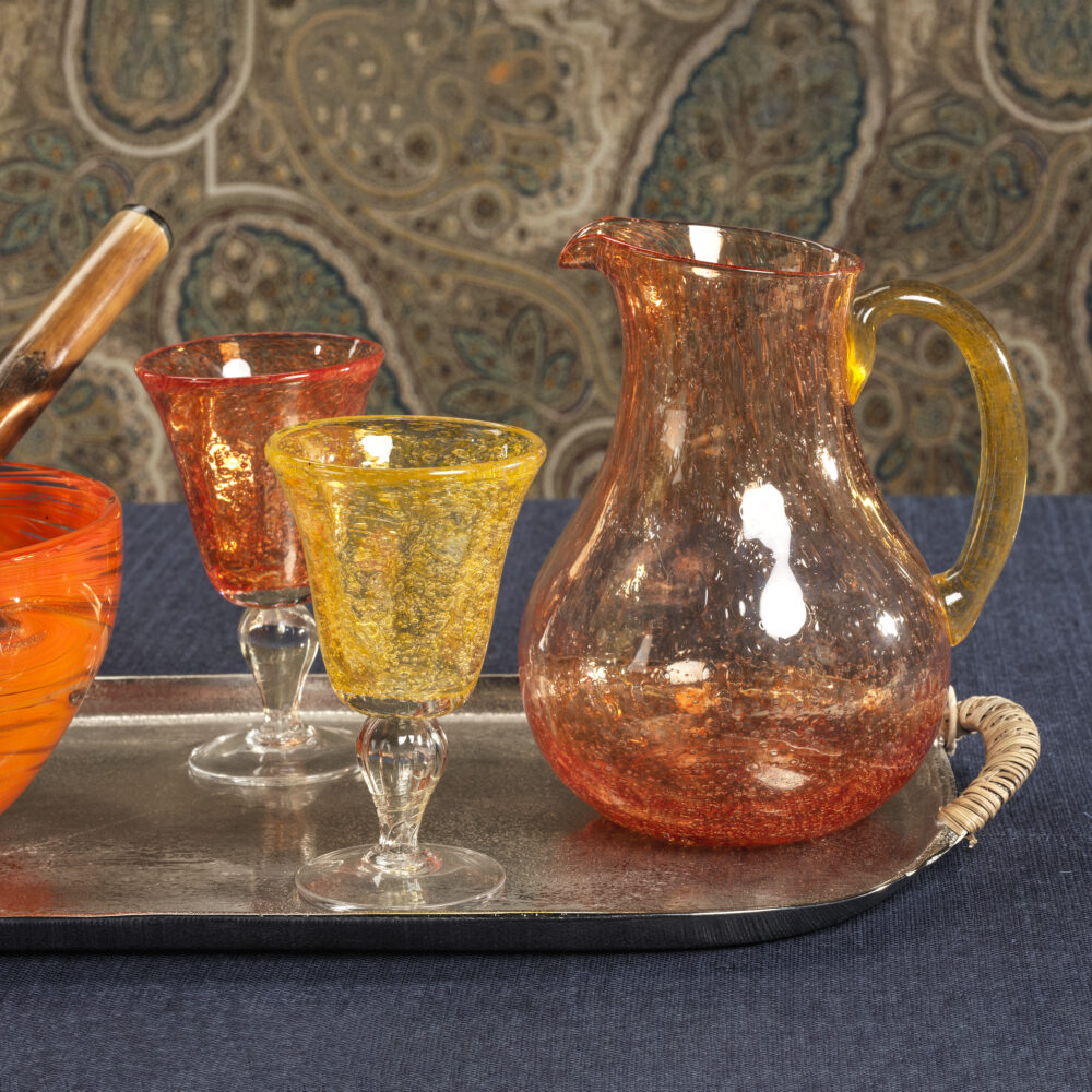 Antibes 4,Piece Set Wine Glasses, Yellow by Zodax - Image 3