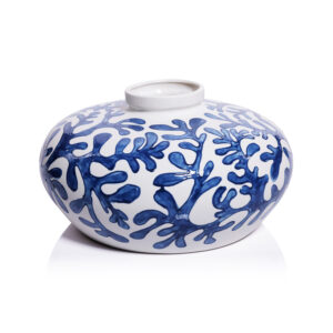 Bermuda Coral Stoneware  Vase by Zodax