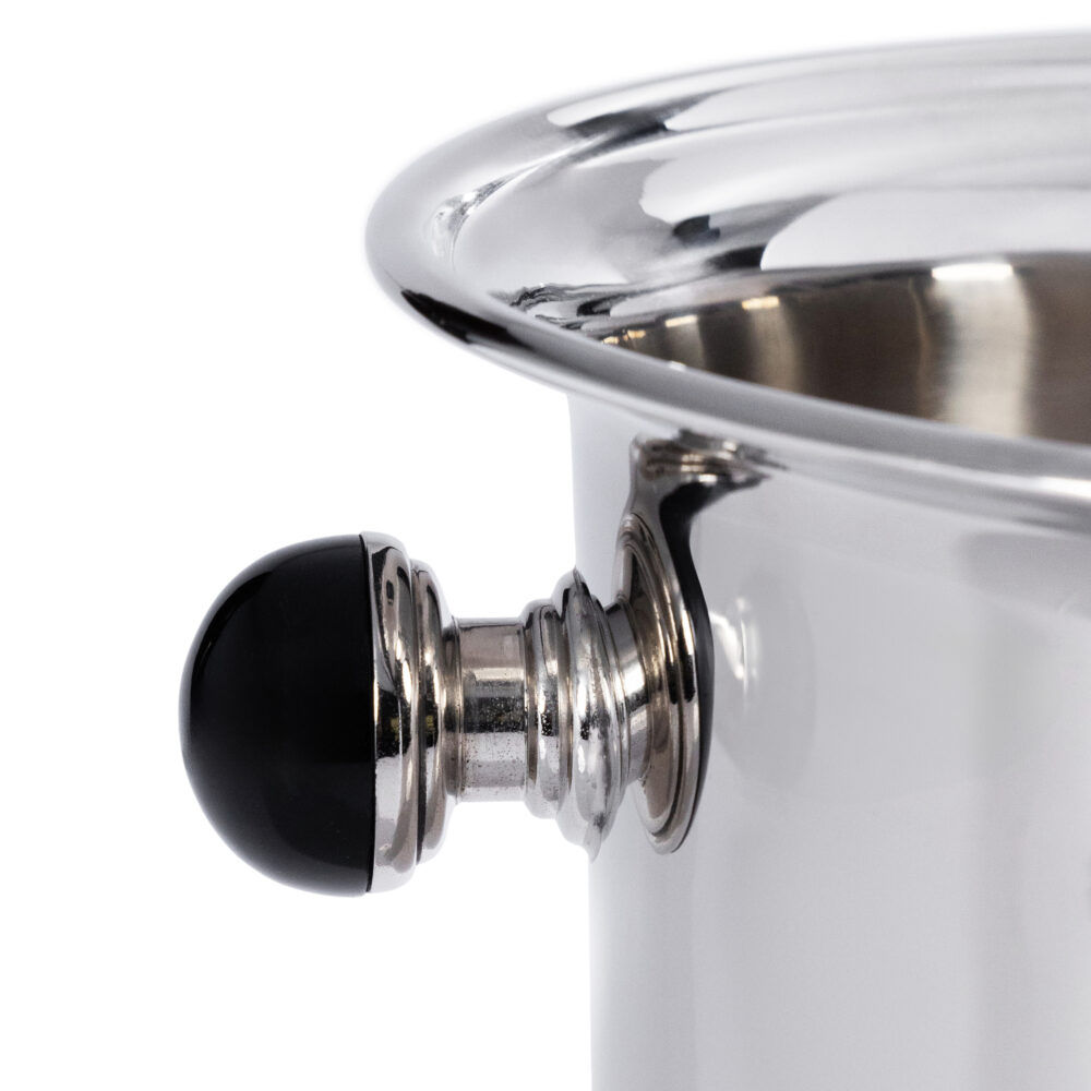 Duval Brass Champagne Bucket with Black Stone by Zodax - Image 2