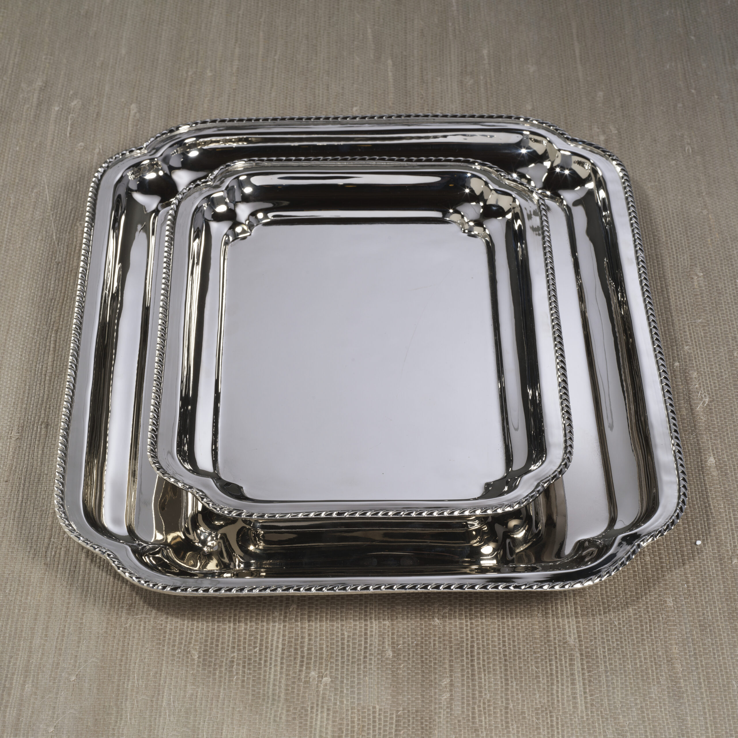 Andrea Polished Brass Tray, Large by Zodax - Image 5