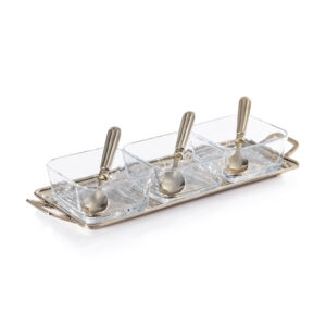 Roussillon Condiment Set with Spoons by Zodax