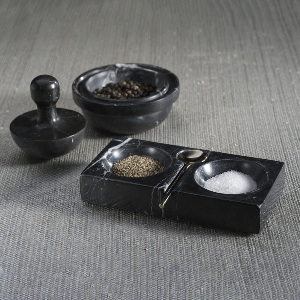 Ross Marble Spice Grinder, Black by Zodax - Image 4