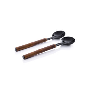Selvo Bamboo and Horn Server Set, 12" x 3" by Zodax