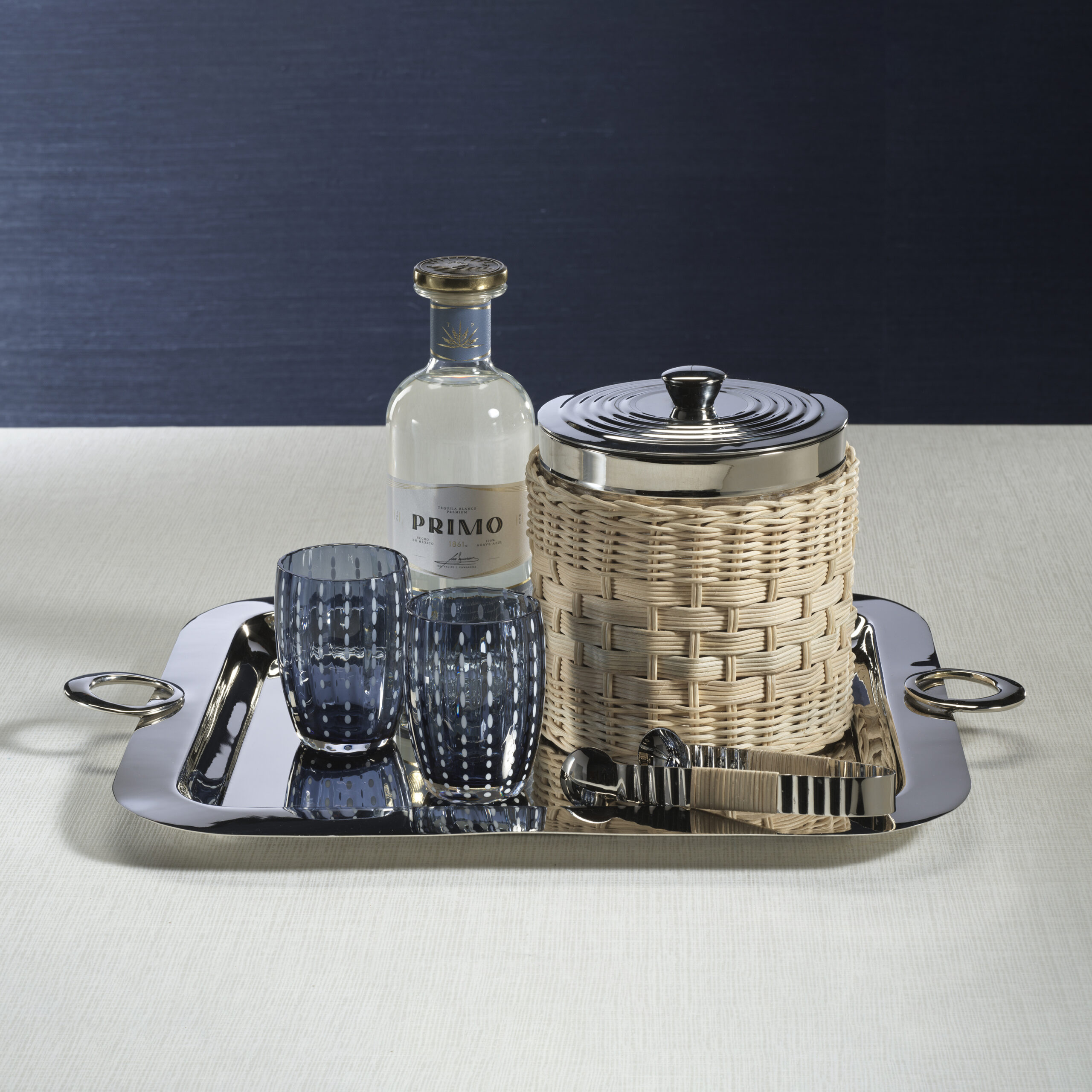 The Palmier Steel Ice Bucket by Zodax - Image 3