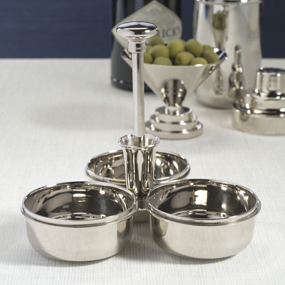 Basso Condiment Trio with Cocktail Pick Holder by Zodax - Image 3