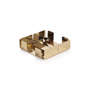 Basso Cocktail Napkin Holder, Gold by Zodax