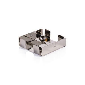 Basso Cocktail Napkin Holder, Nickel by Zodax