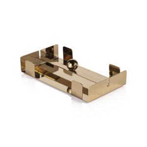 Basso Dinner Napkin Holder, Gold by Zodax