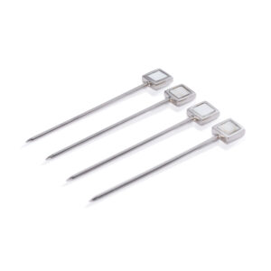 Spiga 4,Piece Set Cocktail Picks , Nickel by Zodax