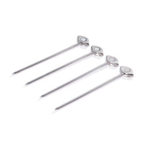 Evil Eye 4,Piece Set Cocktail Picks, Nickel by Zodax