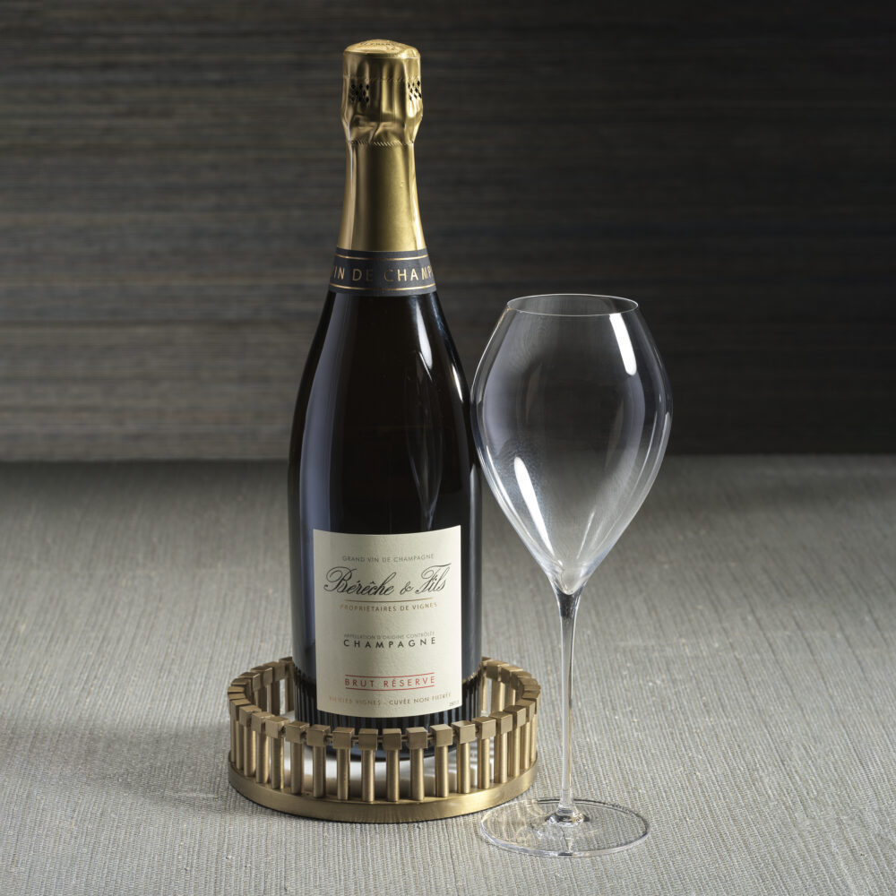 Marbelle Metal and Marble Wine Bottle Coaster by Zodax - Image 3