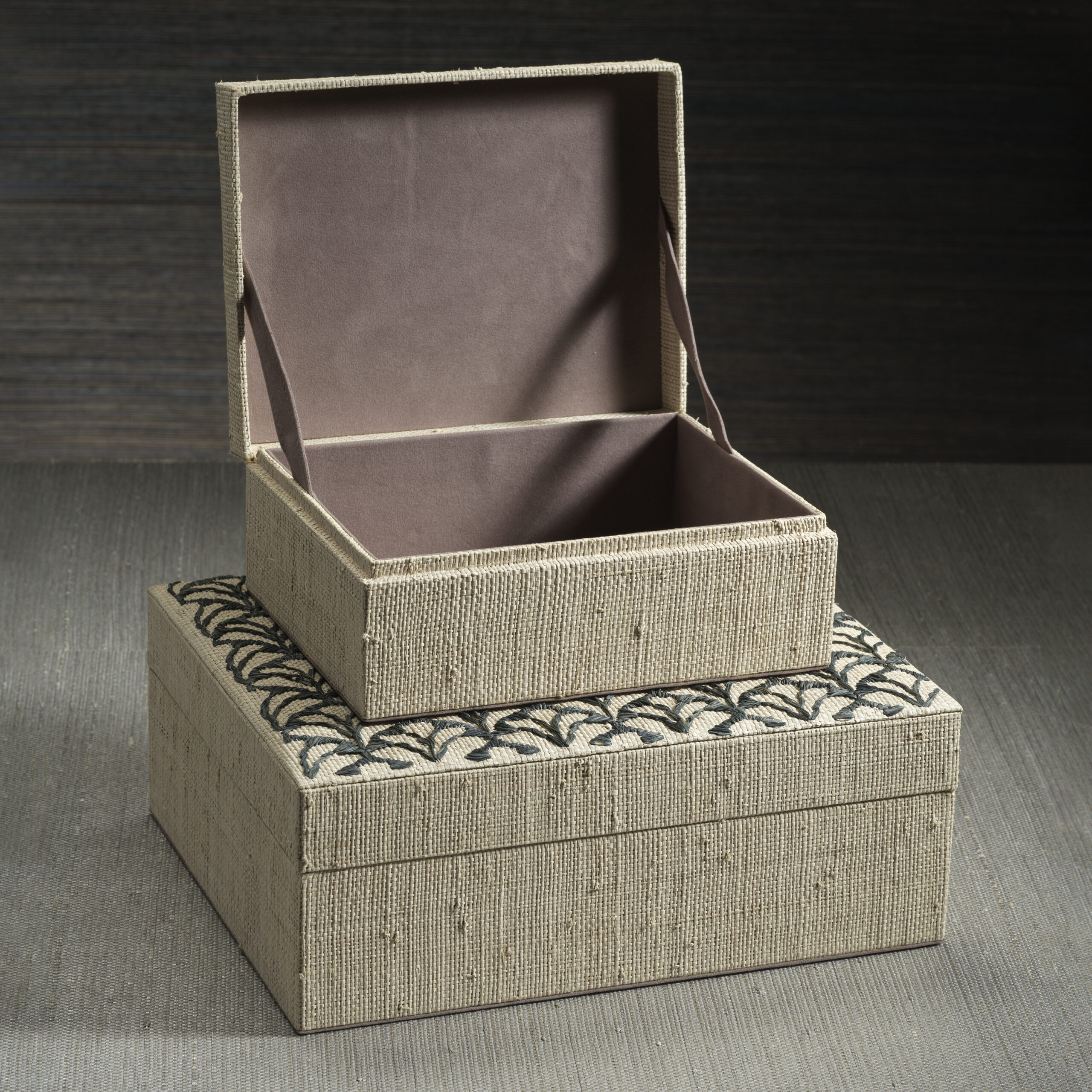 Canaria Petals Natural Fiber Raffia Decorative Box by Zodax - Image 5