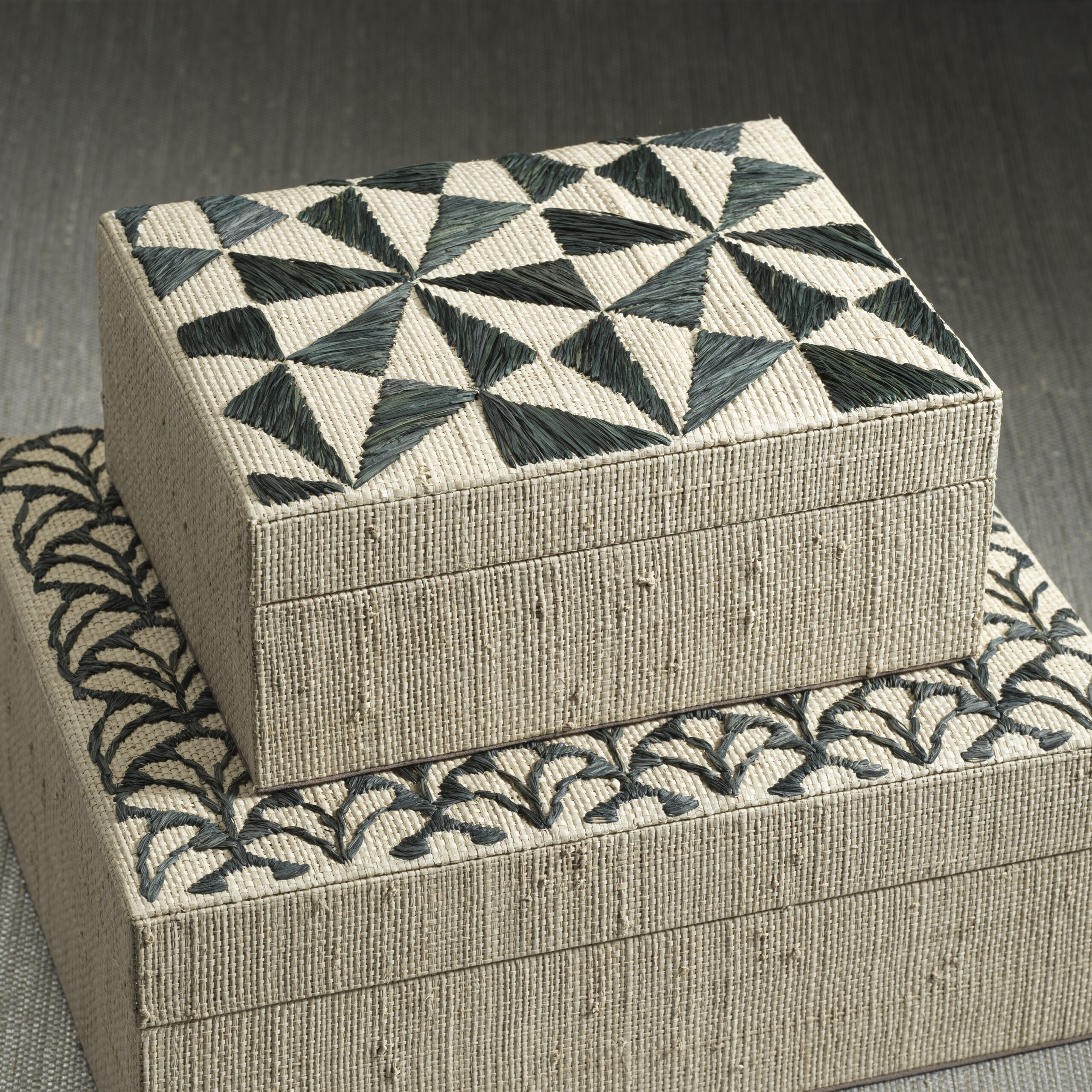 Canaria Petals Natural Fiber Raffia Decorative Box by Zodax - Image 7