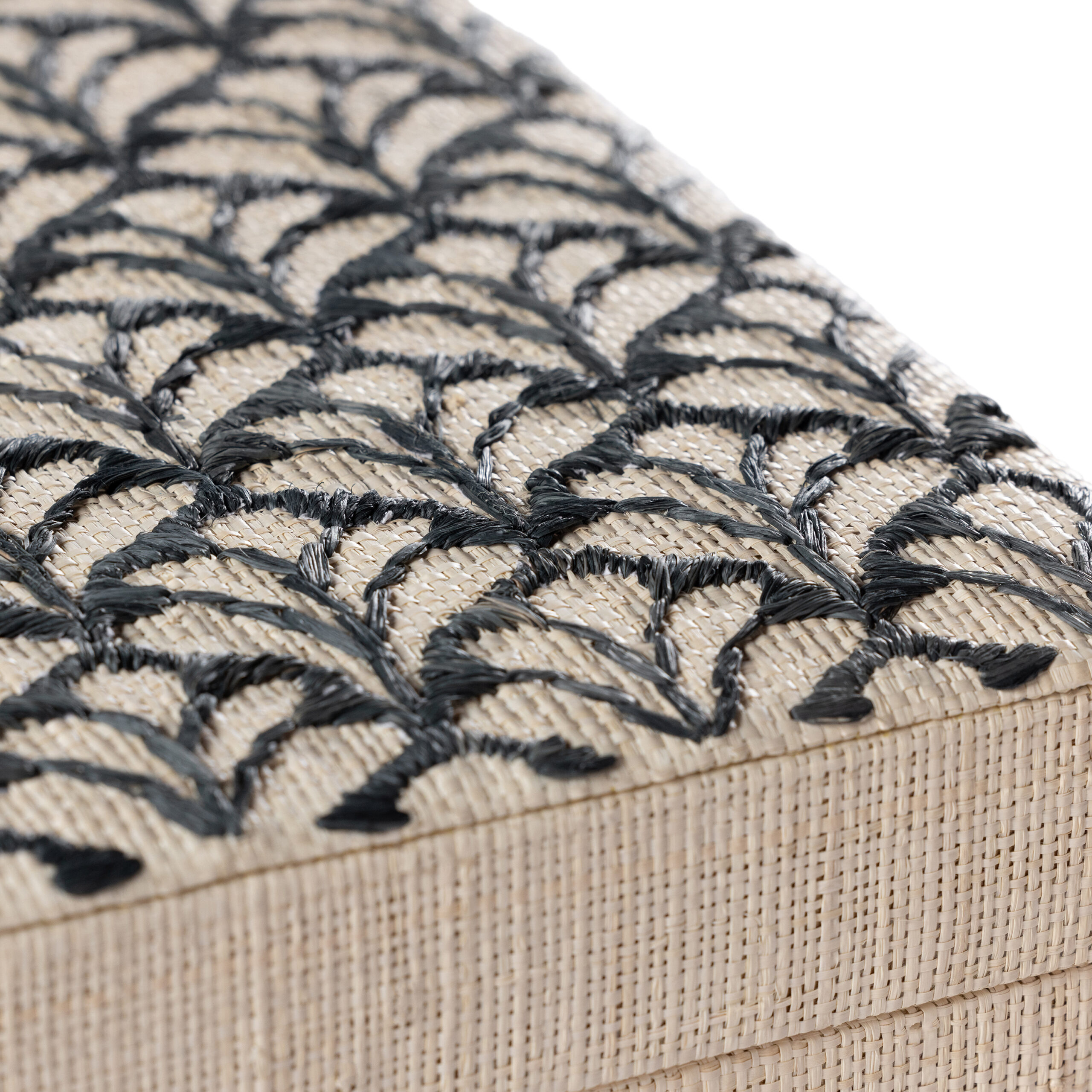 Canaria Petals Natural Fiber Raffia Decorative Box by Zodax - Image 3