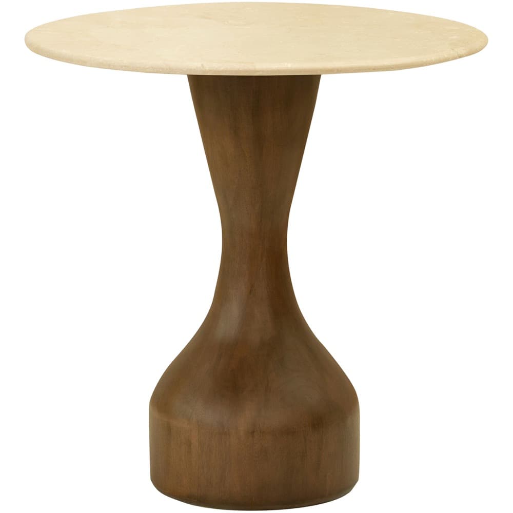 Mila Rose Lacquered Mango Wood End Table by Livabliss