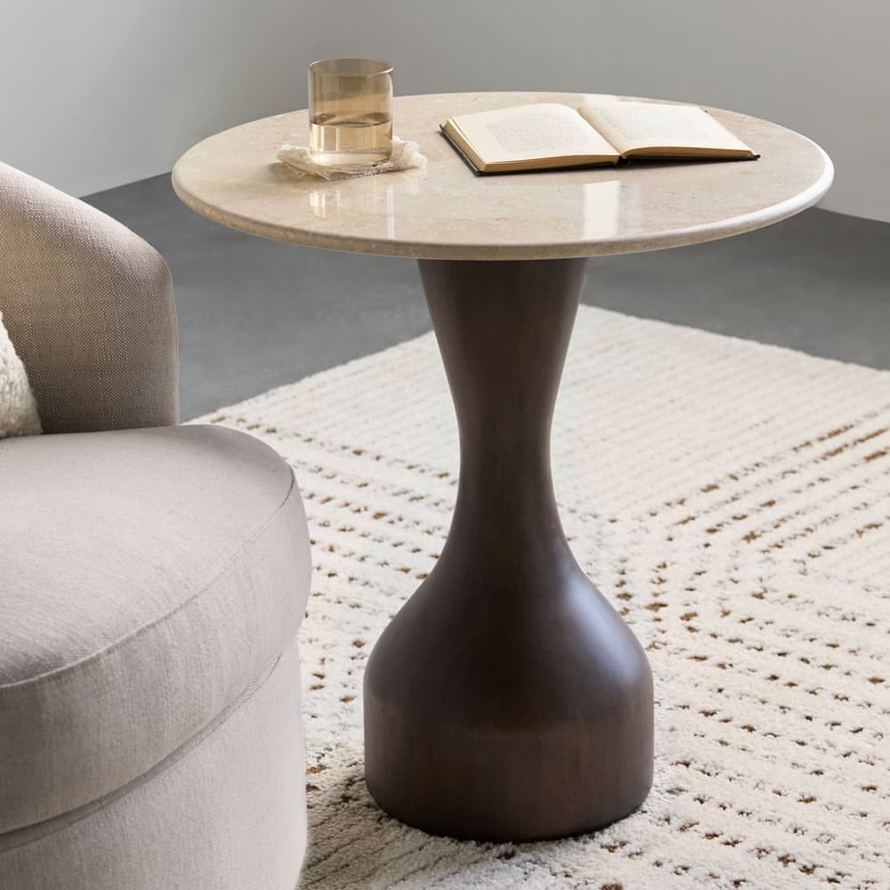 Mila Rose Lacquered Mango Wood End Table by Livabliss - Image 5