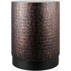 Gold/Black Amenet End Table by Livabliss