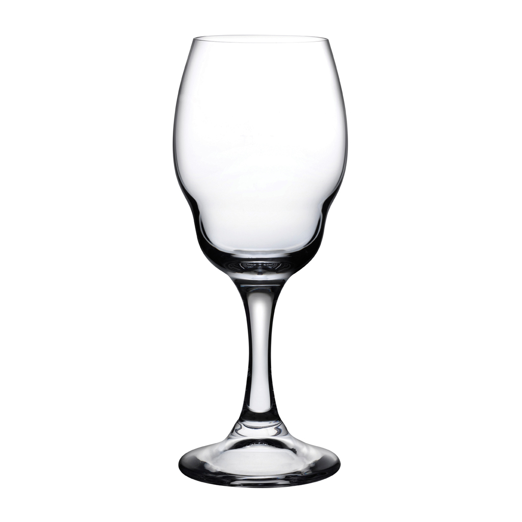 Heads Up Set of 2 White Wine Glasses by Nude Glass