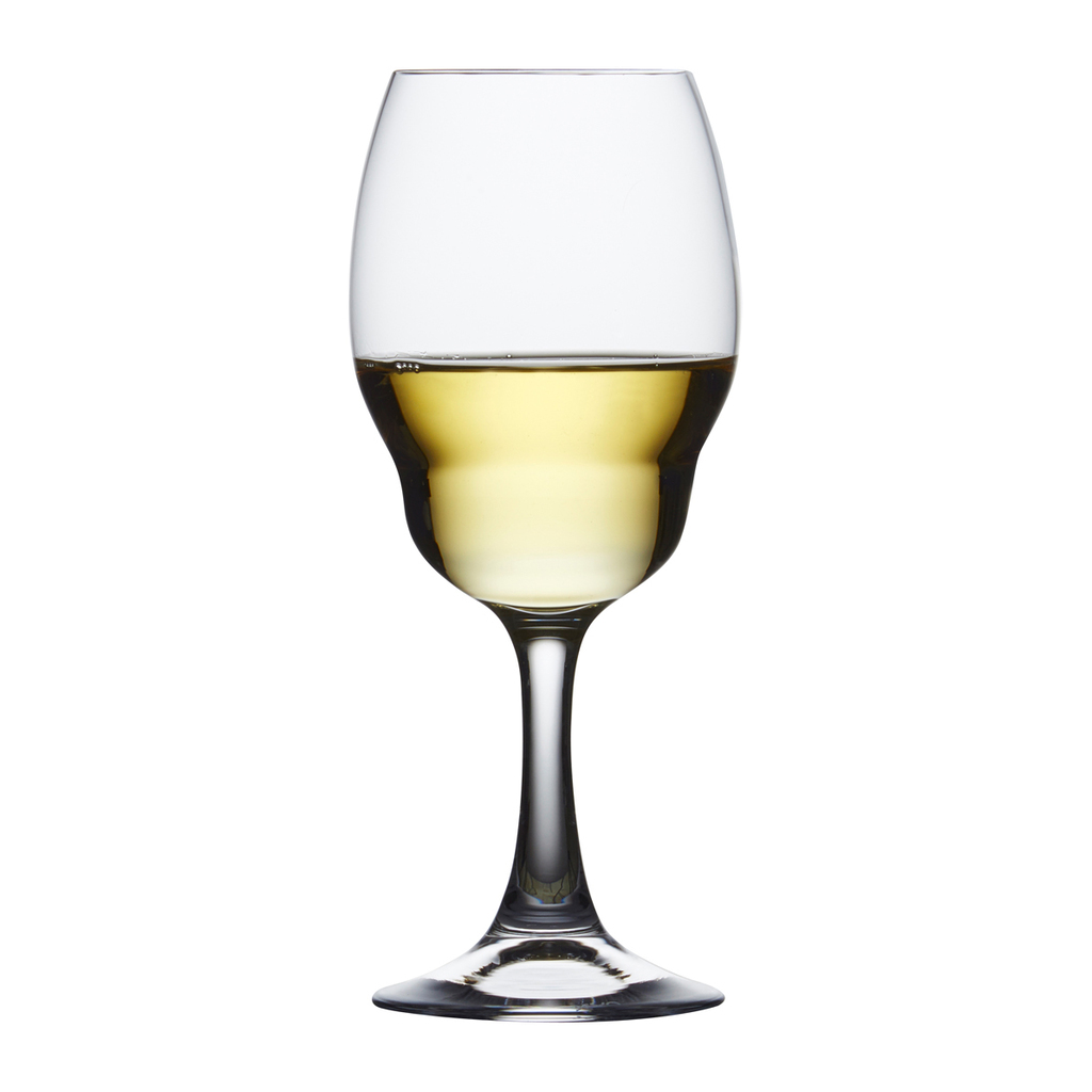 Heads Up Set of 2 White Wine Glasses by Nude Glass - Image 2