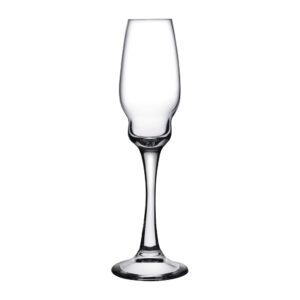 Heads Up Set of 2 Champagne Glasses by Nude Glass