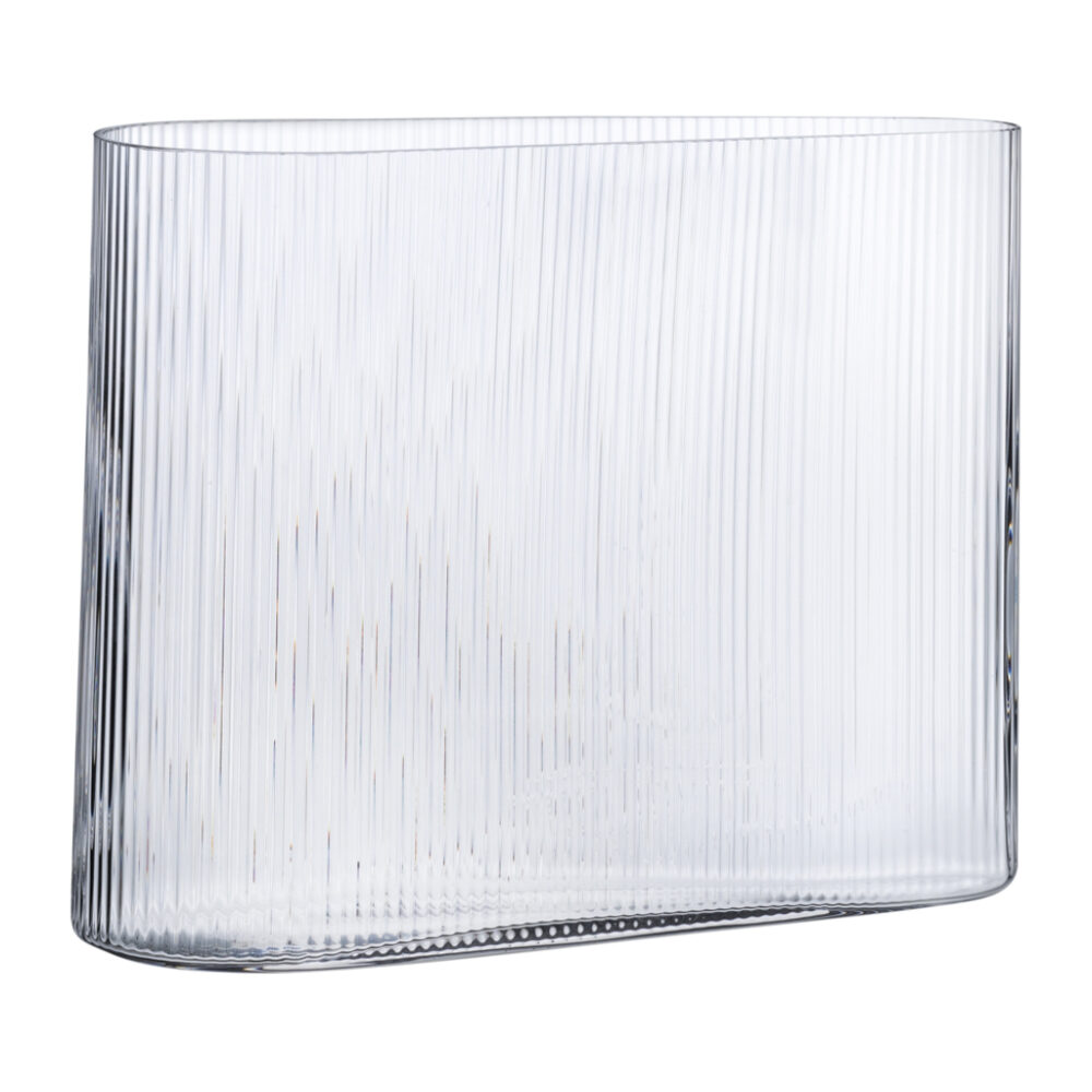 Mist Vase Clear Wide by Nude Glass