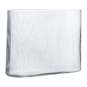 Mist Vase Clear Wide by Nude Glass