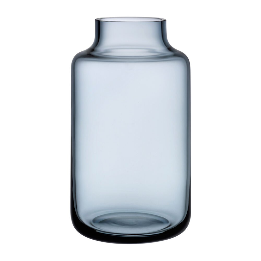 Magnolia Mini Vase Large Steel Blue by Nude Glass