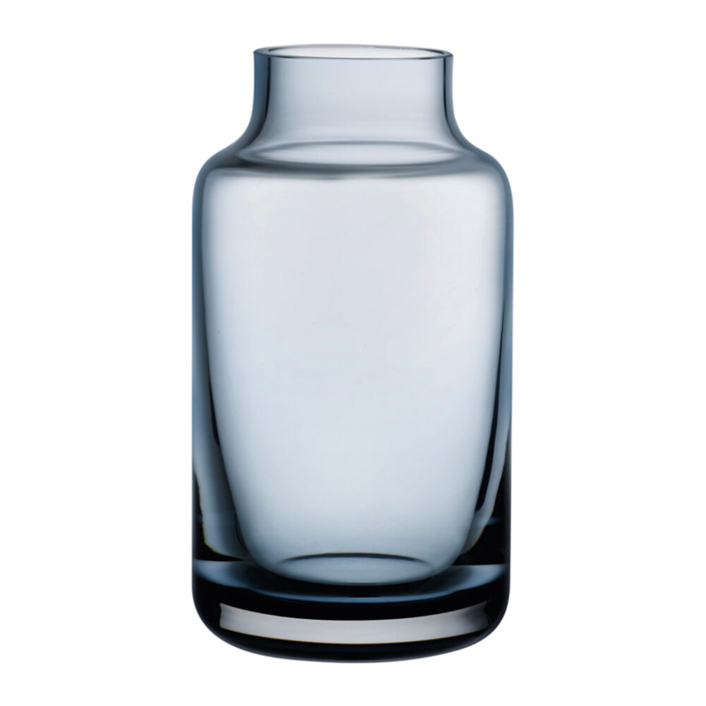 Magnolia Mini Vase Medium Steel Blue by Nude Glass