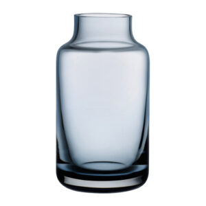 Magnolia Mini Vase Medium Steel Blue by Nude Glass