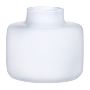Magnolia Mini Vase Wide Opal White by Nude Glass