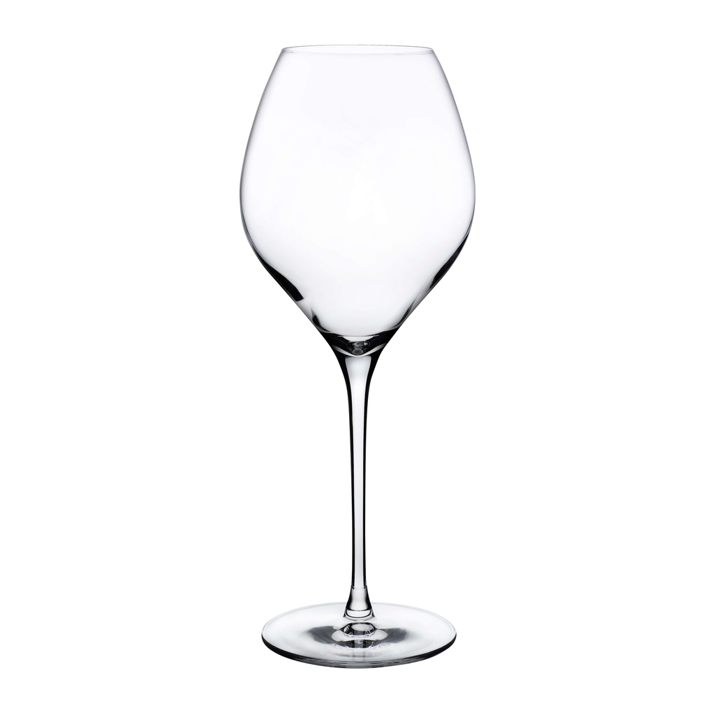 Fantasy Set of 2 White Wine Glasses by Nude Glass