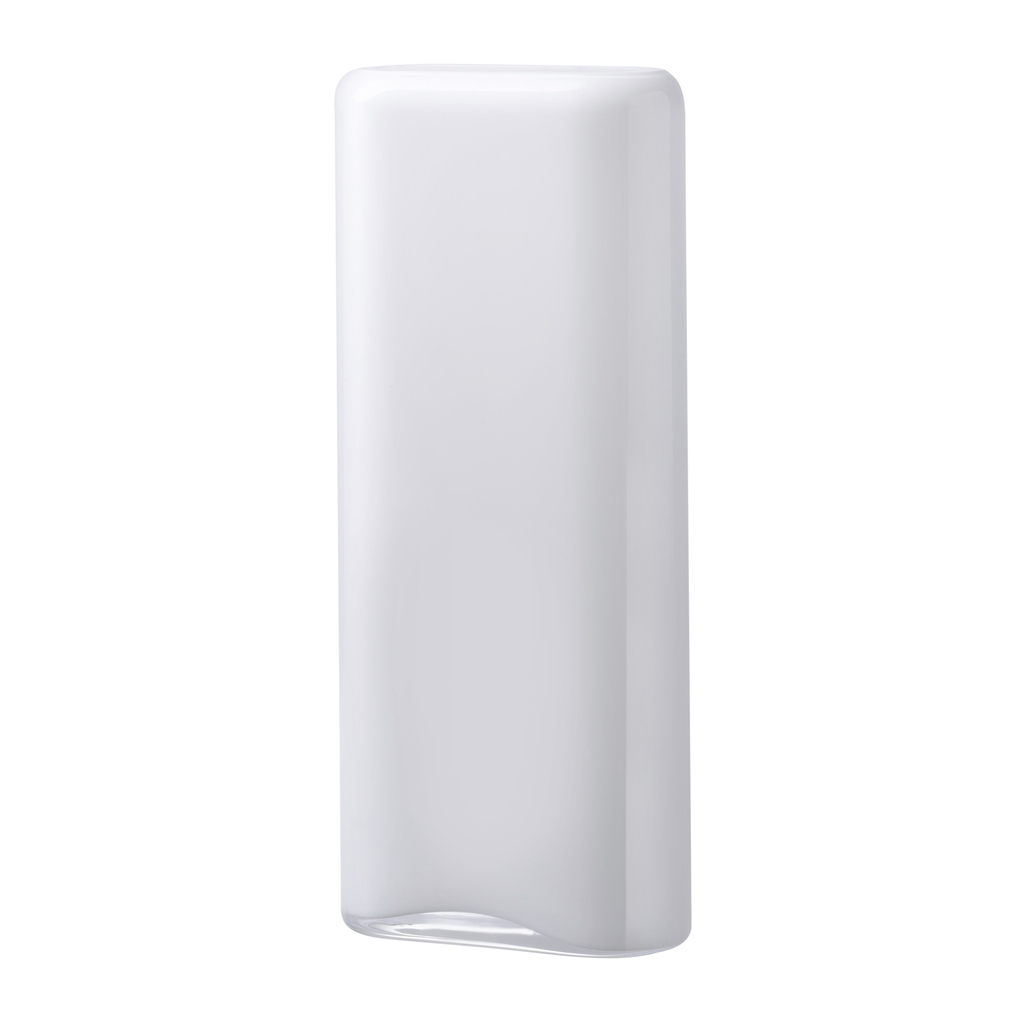 Layers Vase Tall in Opal White by Nude Glass