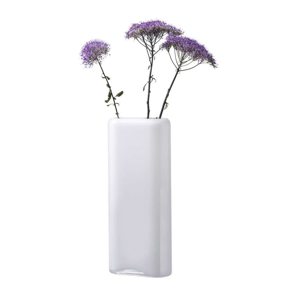 Layers Vase Tall in Opal White by Nude Glass - Image 2