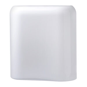 Layers Vase Medium in Opal White by Nude Glass